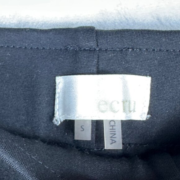 Ecru Womens Classic Black Pull-On Stretch Pants Sz Small Versatile Career Pants - Picture 3 of 11